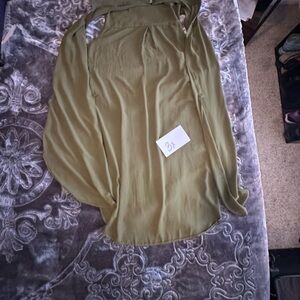 Olive Green Blouse